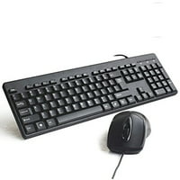 ZHONGYUE Backlit Computer Keyboard Game Keyboard Color : Black Mechanical Keyboard Feel Office Wired Keyboard and Mouse Set